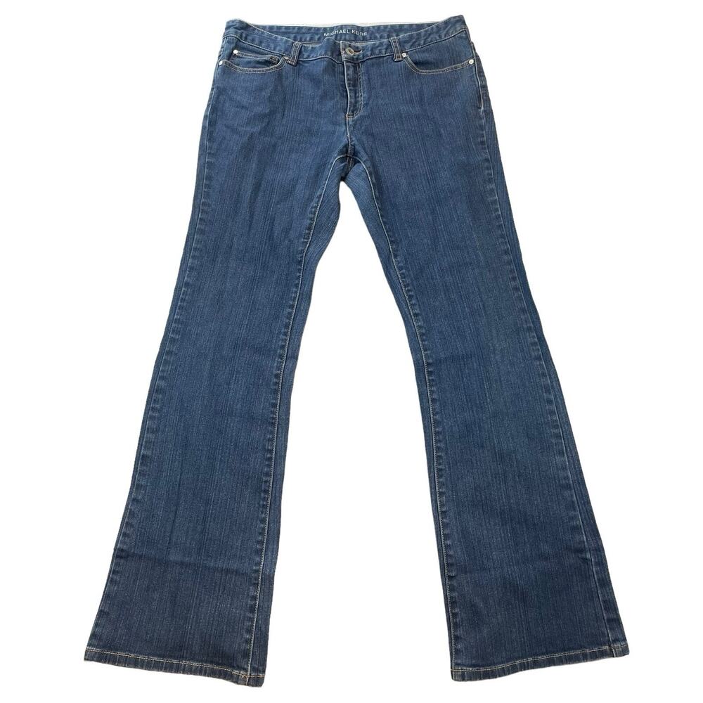 Michael Kors Bootcut Jeans Womens Size 8 Studded Dark Wash Festival Boho